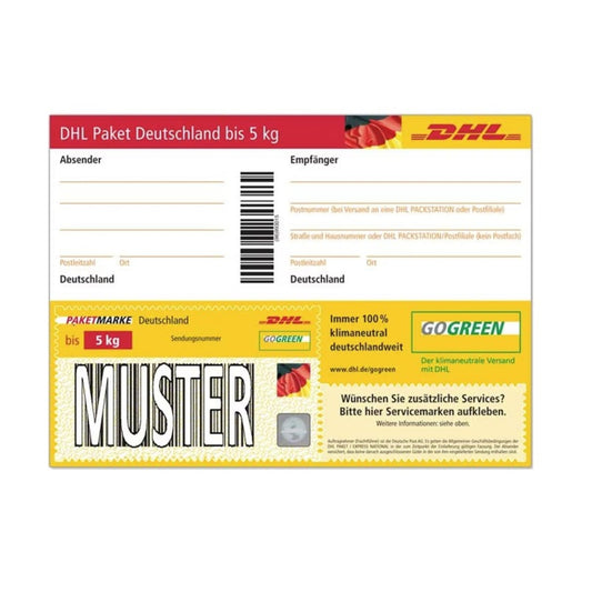 Paketmarke Deutschland max. Größe 120 x 60 x 60 cm (B x H x T), bis 5 kg