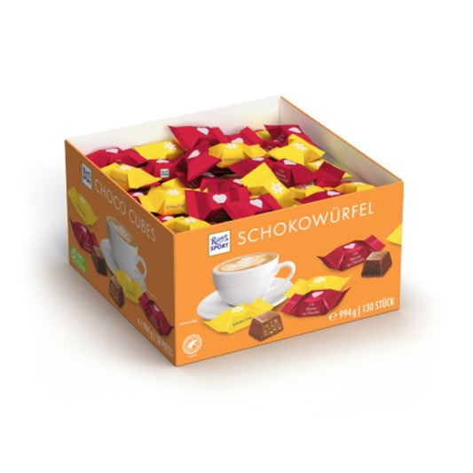 Ritter Sport Schokolade Würfel Mousse au Chocolat, Schoko Crisp 994g