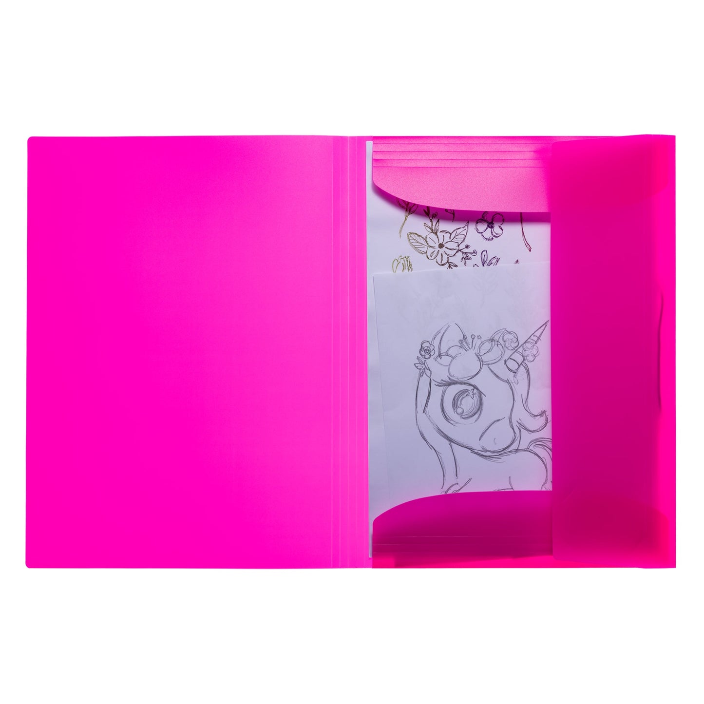 HERMA Sammelmappe Neon DIN A3 Polypropylen neonpink