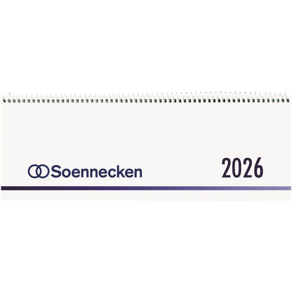 Soennecken Querkalender 2026 1 Woche/1 Seite Karton weiß