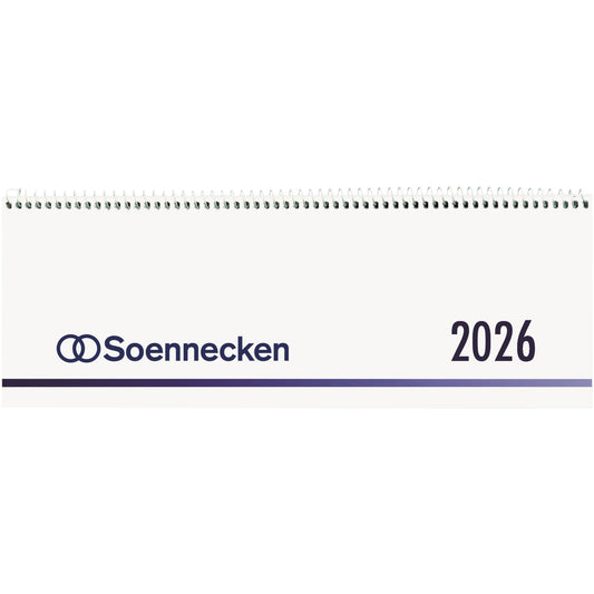 Soennecken Querkalender 2026 1 Woche/1 Seite Karton weiß