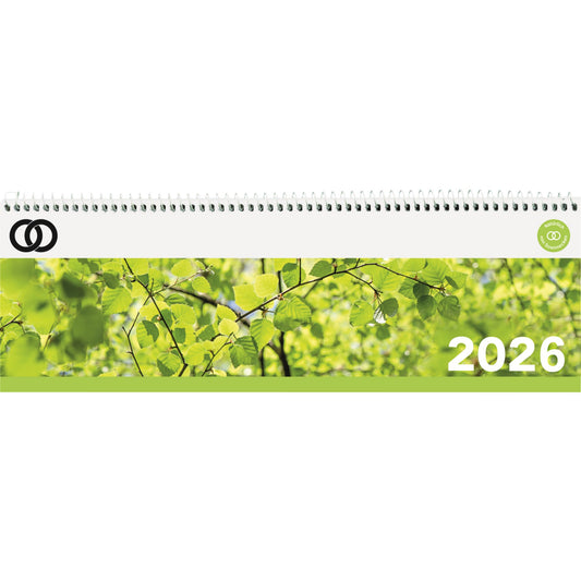 Soennecken Querkalender oeco 2026 1 Woche/1 Seite 100 % Recyclingpapier grün