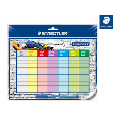 STAEDTLER® Stundenplan Lumocolor® correctable 30 x 20 cm (B x H) mehrfach beschreibbar mehrfarbig