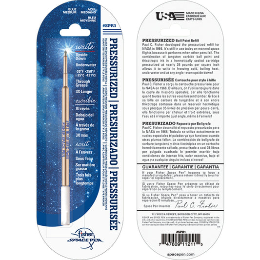 Fisher Space Pen Kugelschreibermine 0,4mm blau Großraummine nicht dokumentenecht