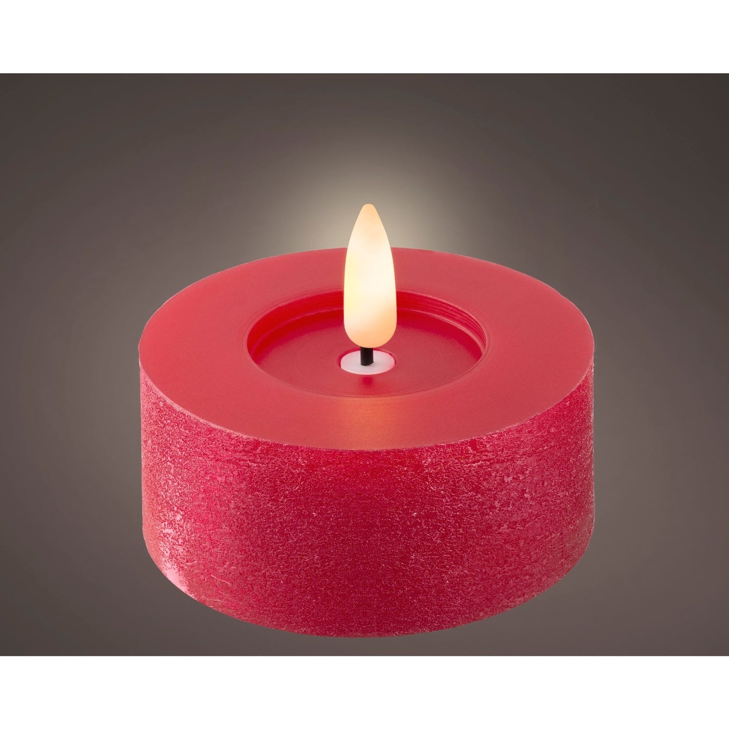 LUMINEO LED Teelicht 7 x 6 cm (Ø x H) 250h Wachs weihnachtsrot 2 St./Pack.