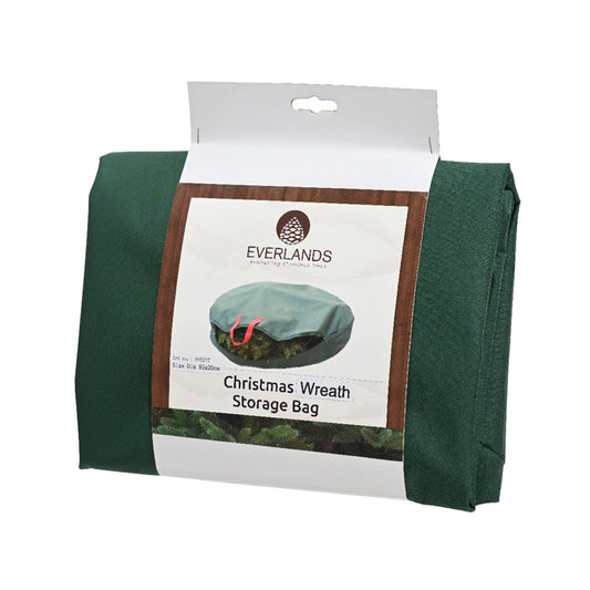 EVERLANDS Aufbewahrungstasche Weihnachtskranz 85 x 20 cm (Ø x H) Reißverschluss Polyester grün