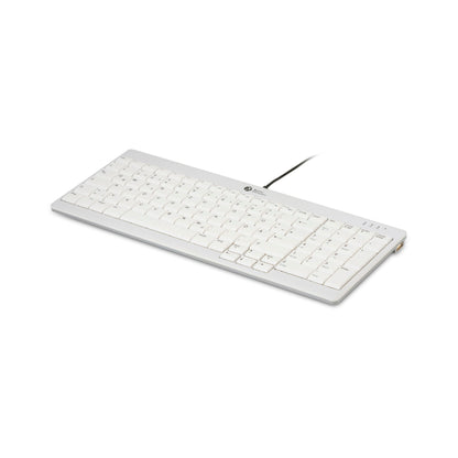 BakkerElkhuizen Tastatur UltraBoard 960 V2 Windows®, Mac universell USB-C inkl. USB-C/USB-A Adapter, Schutztasche hellgrau/dunkelgrau