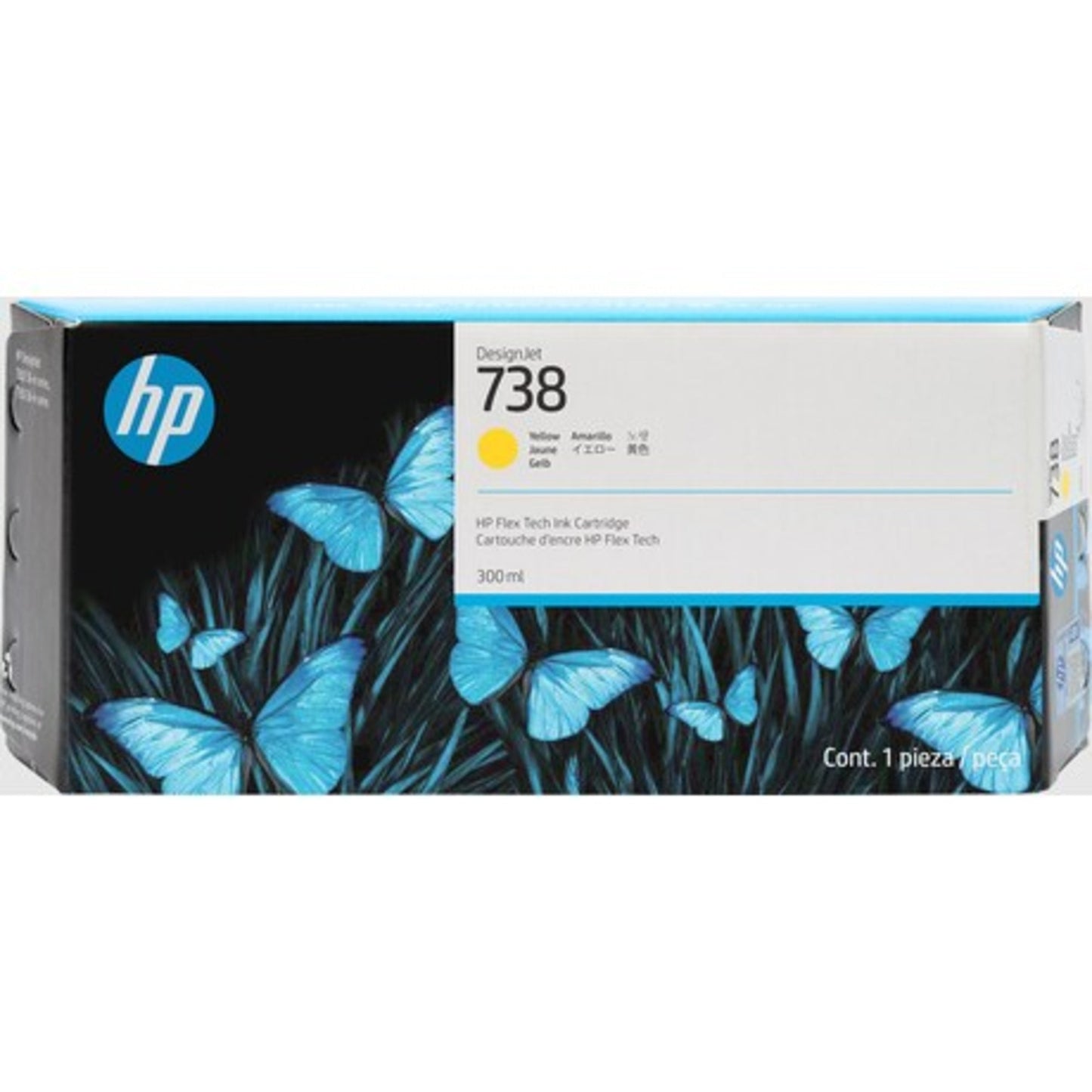 HP Tintenpatrone Originalzubehör 738 gelb 300ml