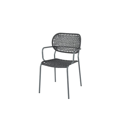 BEST Gartenstuhl Reino 55,5 x 88 x 60,5 cm (B x H x T) 100 % Polyester anthrazit 4 St./Pack.