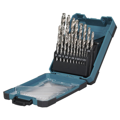 Makita® Bohrersatz HSS-GS 19 Teile 1/1,5/2/2,5/3/3,5/4/4,5/5/5,5/6/6,5/7/7,5/8/8,5/9/9,5/10mm