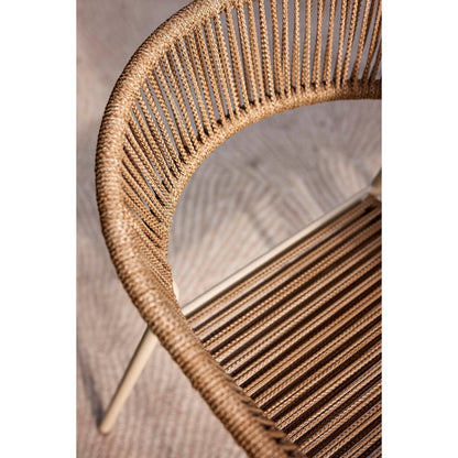 BEST Gartenstuhl Sebastian 54 x 76 x 57 cm (B x H x T) 100 % Polyester sand 4 St./Pack.
