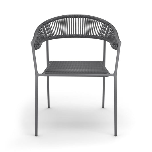 BEST Gartenstuhl Sebastian 54 x 76 x 57 cm (B x H x T) 100 % Polyester anthrazit 4 St./Pack.