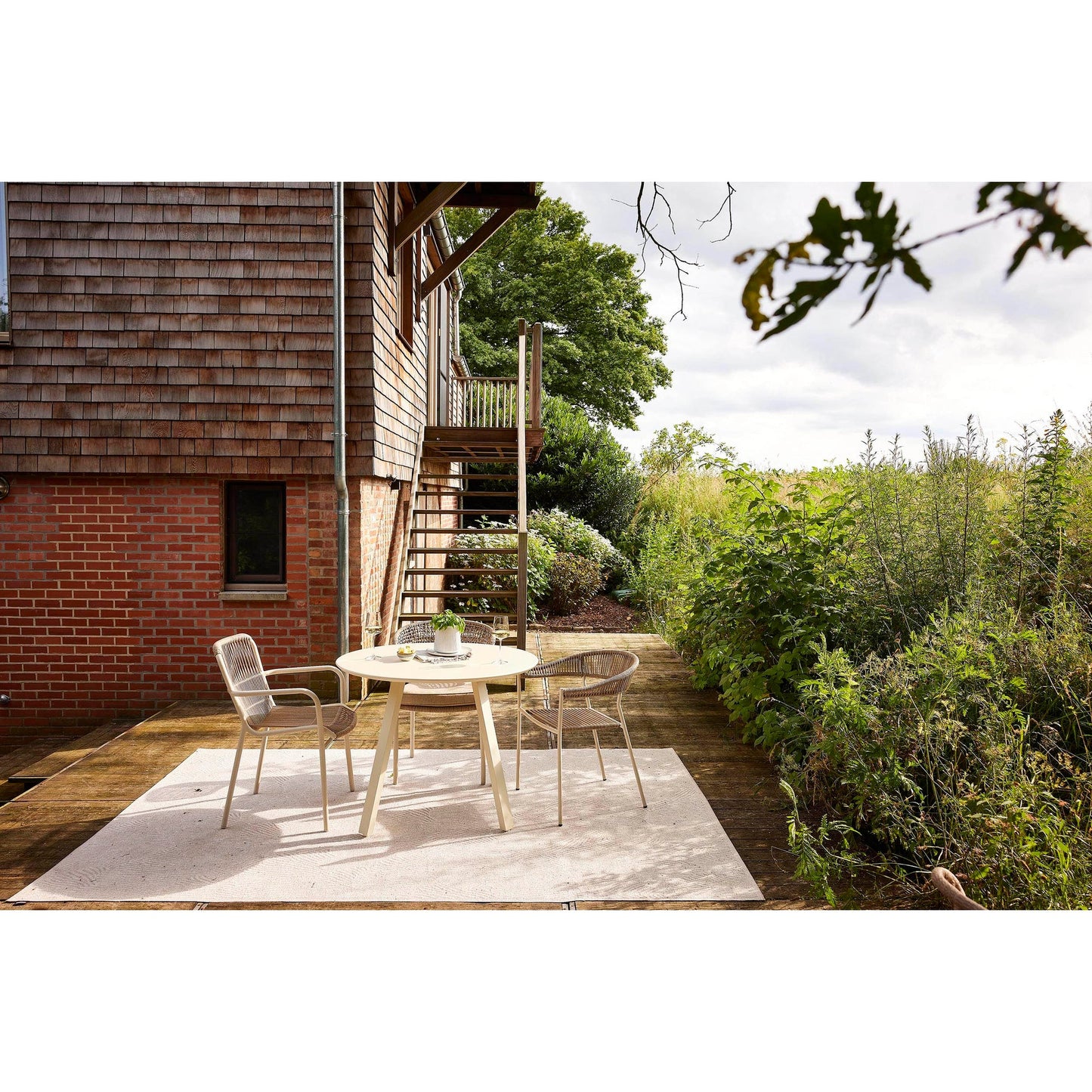 BEST Gartenstuhl Ives 66 x 86 x 56 cm (B x H x T) 100 % Polyester sand 2 St./Pack.