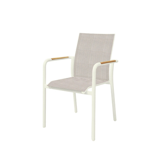 BEST Stapelsessel Paros 565 x 890 x 640 mm (B x H x T) Textilene sand