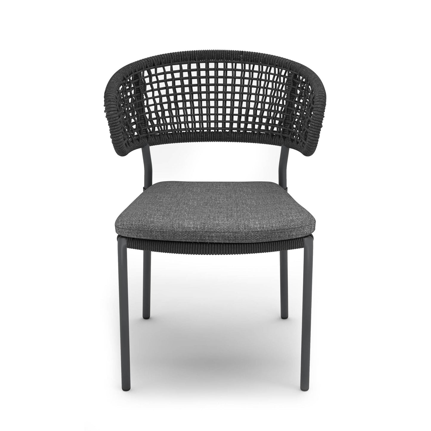 BEST Gartenstuhl Spitz 59 x 82 x 66 cm (B x H x T) 100 % Polyester anthrazit 2 St./Pack.