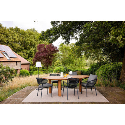 BEST Gartenstuhl Spitz 59 x 82 x 66 cm (B x H x T) 100 % Polyester anthrazit 2 St./Pack.