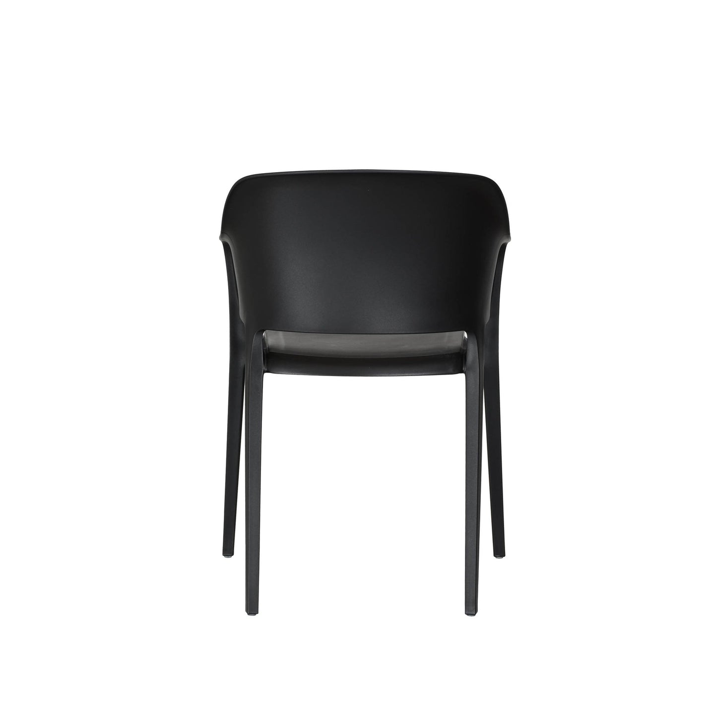 BEST Gartenstuhl Giethoorn 77,5 x 54,5 x 55 cm (B x H x T) Polypropylen schwarz 4 St./Pack.