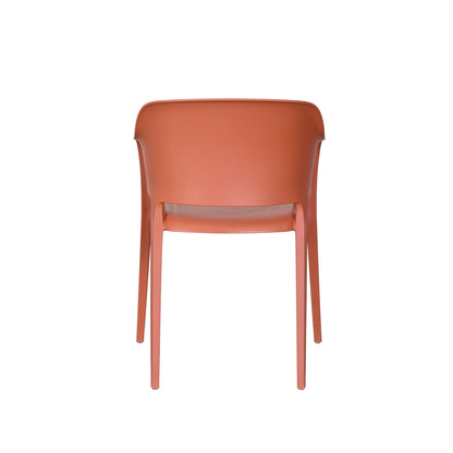 BEST Gartenstuhl Giethoorn 77,5 x 54,5 x 55 cm (B x H x T) Polypropylen terracotta 4 St./Pack.
