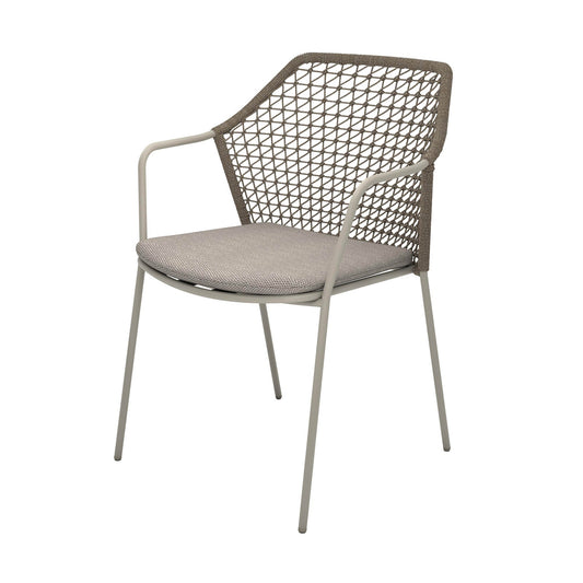 BEST Gartenstuhl Burano 58,5 x 83,5 x 60 cm (B x H x T) 100 % Polyester sand 4 St./Pack.