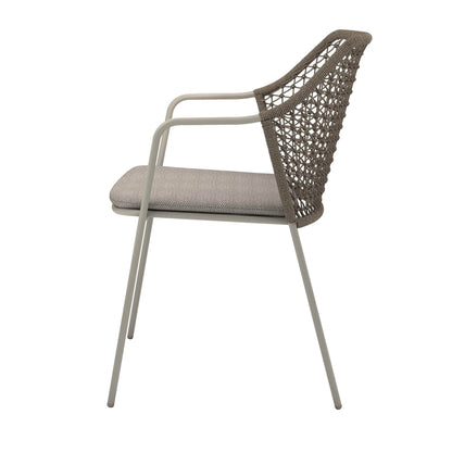 BEST Gartenstuhl Burano 58,5 x 83,5 x 60 cm (B x H x T) 100 % Polyester sand 4 St./Pack.