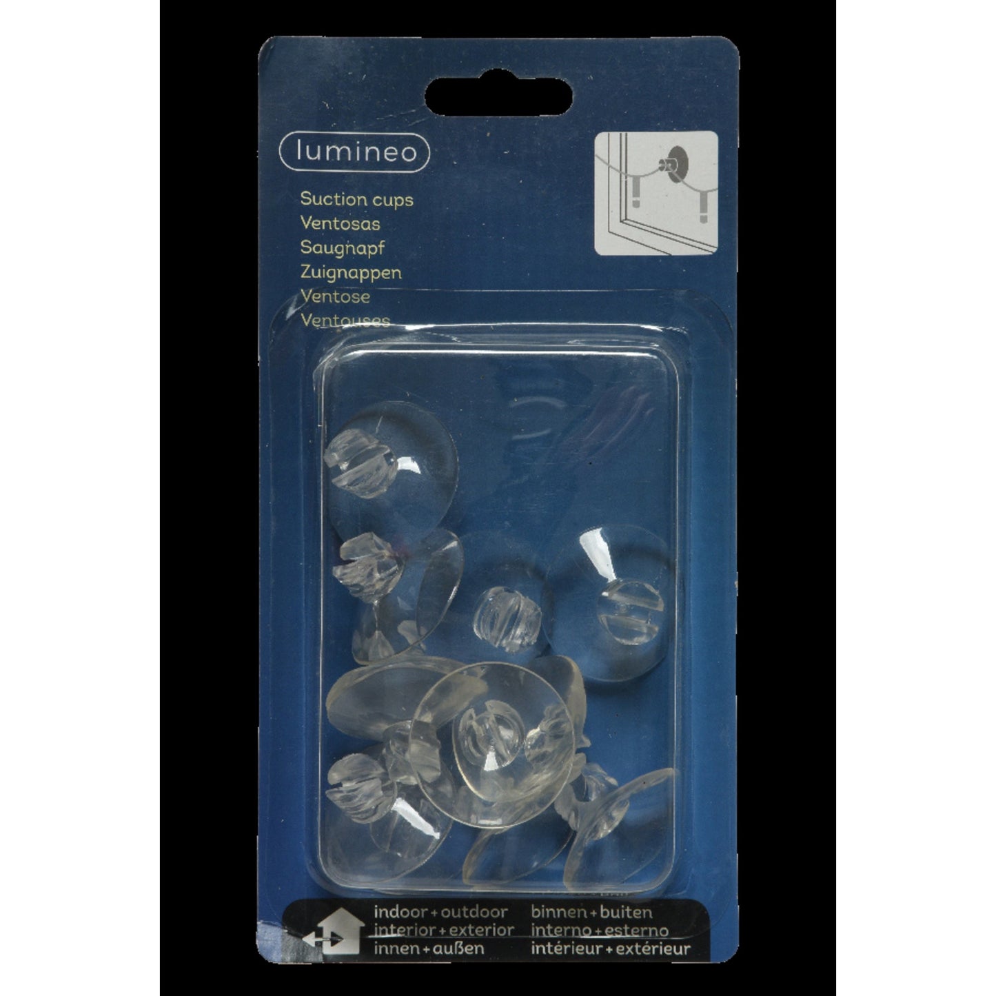 LUMINEO Saugnapf 35mm Plastik klar 12 St./Pack.