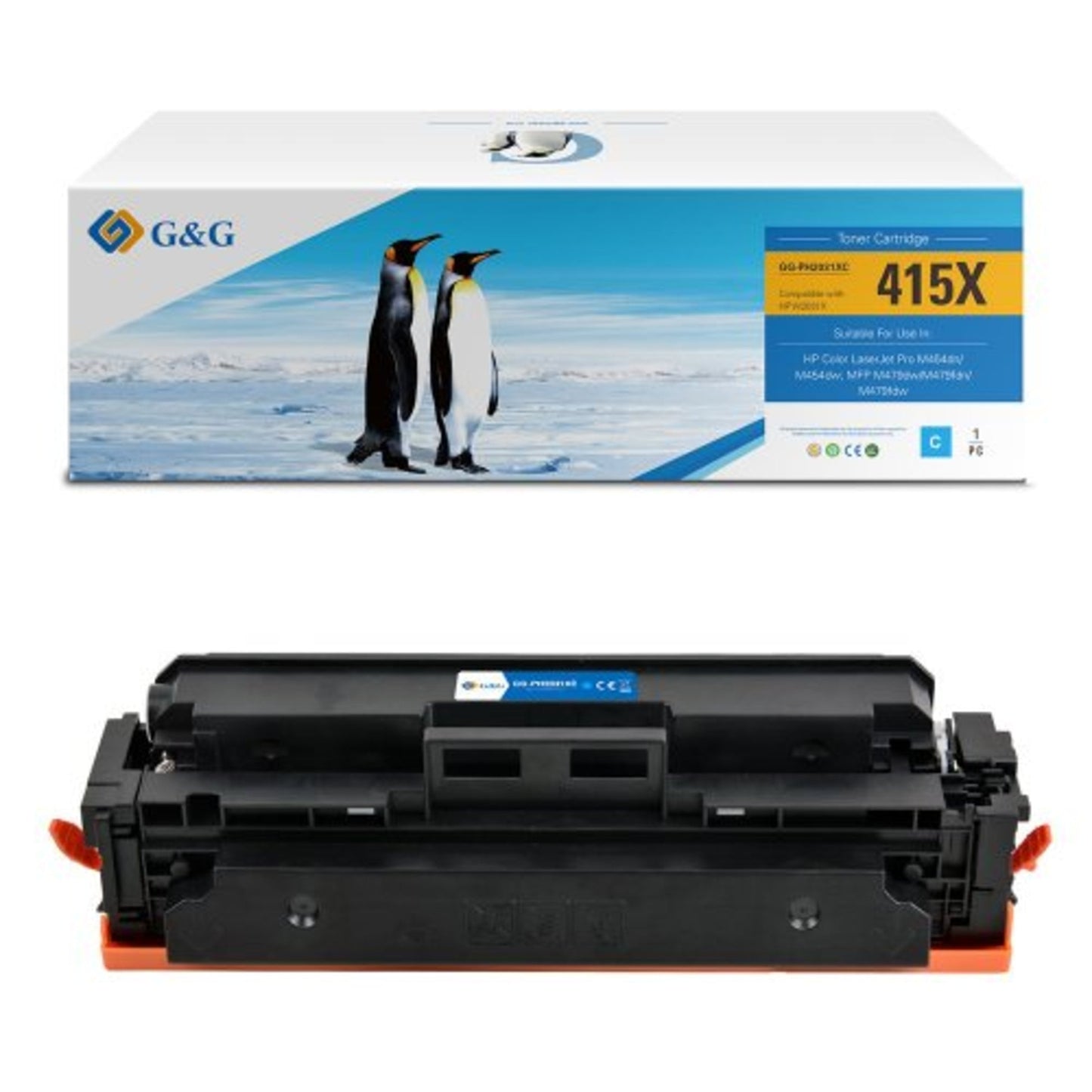 G&G Toner kein Originalzubehör Kompatibel mit: HP 415X 19708 ca. 6.000 Seiten cyan