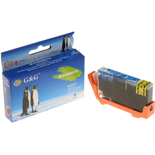 G&G Tintenpatrone kein Originalzubehör Kompatibel mit: HP 935XL 14702 ca. 990 Seiten cyan 14,6ml