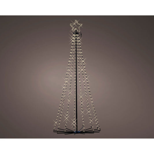 LUMINEO Lichtfigur Baum Außenbereich 80 x 180 cm (Ø x H) LED 541 LEDs Netzbetrieb