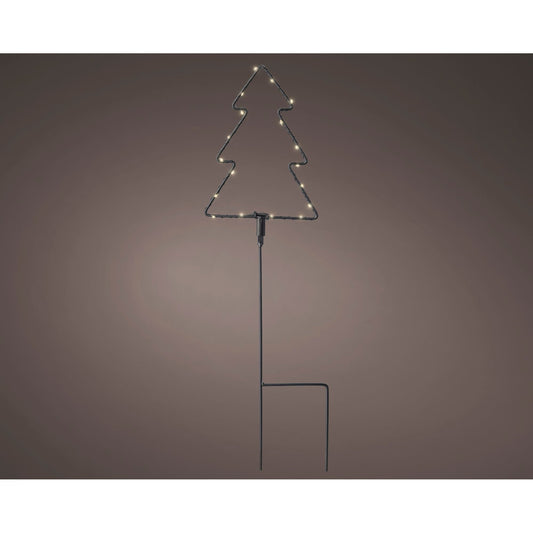 LUMINEO Lichtfigur Baum Außenbereich 13,3 x 17,5 x 0,5 cm (B x H x T) LED 18 LEDs Batterie