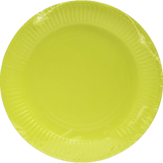 PROnappe Speiseteller Einweg 23cm kiwigrün 20 St./Pack.