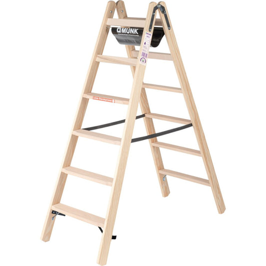 MUNK Stehleiter 3,1m Holz