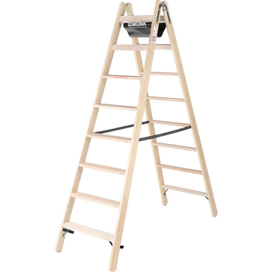 MUNK Stehleiter 3,5m Holz