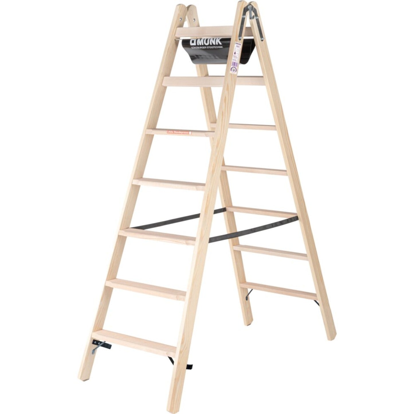 MUNK Stehleiter 3,18m Holz