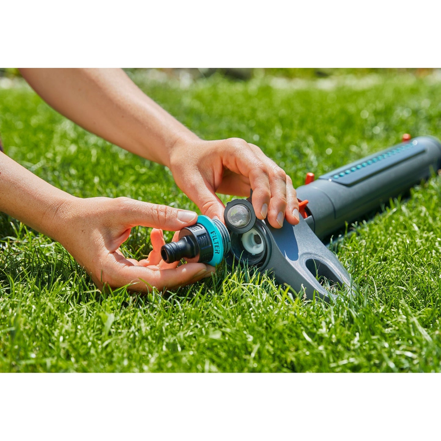 GARDENA Rasensprenger AquaZoom L Viereckregner 28-350qm