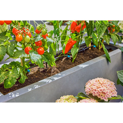 GARDENA Bewässerungssystem Terasse 1,5bar 0-15l/h 84 Teile optionales Zubehör: Gardena Wasserschlauch (18411-20, 04647-20, 18450-20, 18445-20, 18457-20, 18490-20), Bewässerungssteuerung (01891-20)