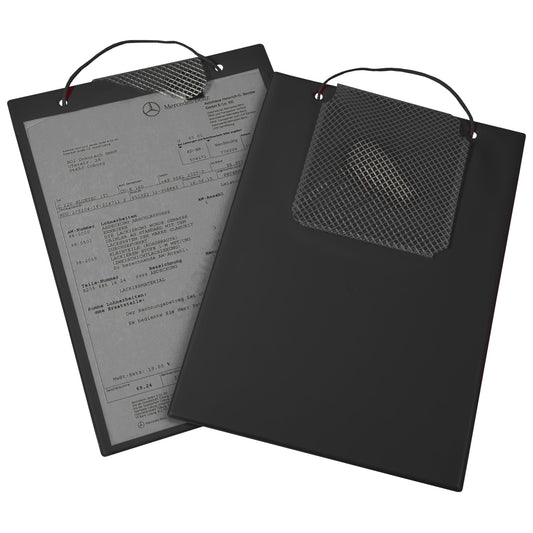 EICHNER Auftragstasche Plus DIN A4 inkl. Schlüsselfach Pappe/PVC schwarz 10 St./Pack.