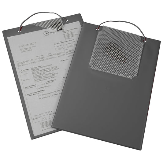 EICHNER Auftragstasche Plus DIN A4 inkl. Schlüsselfach Pappe/PVC grau 10 St./Pack.