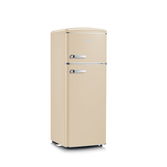 SEVERIN Kühl-Gefrierkombination Retro 54,5 x 146 x 64 cm (B x H x T) 162l 44l E creme