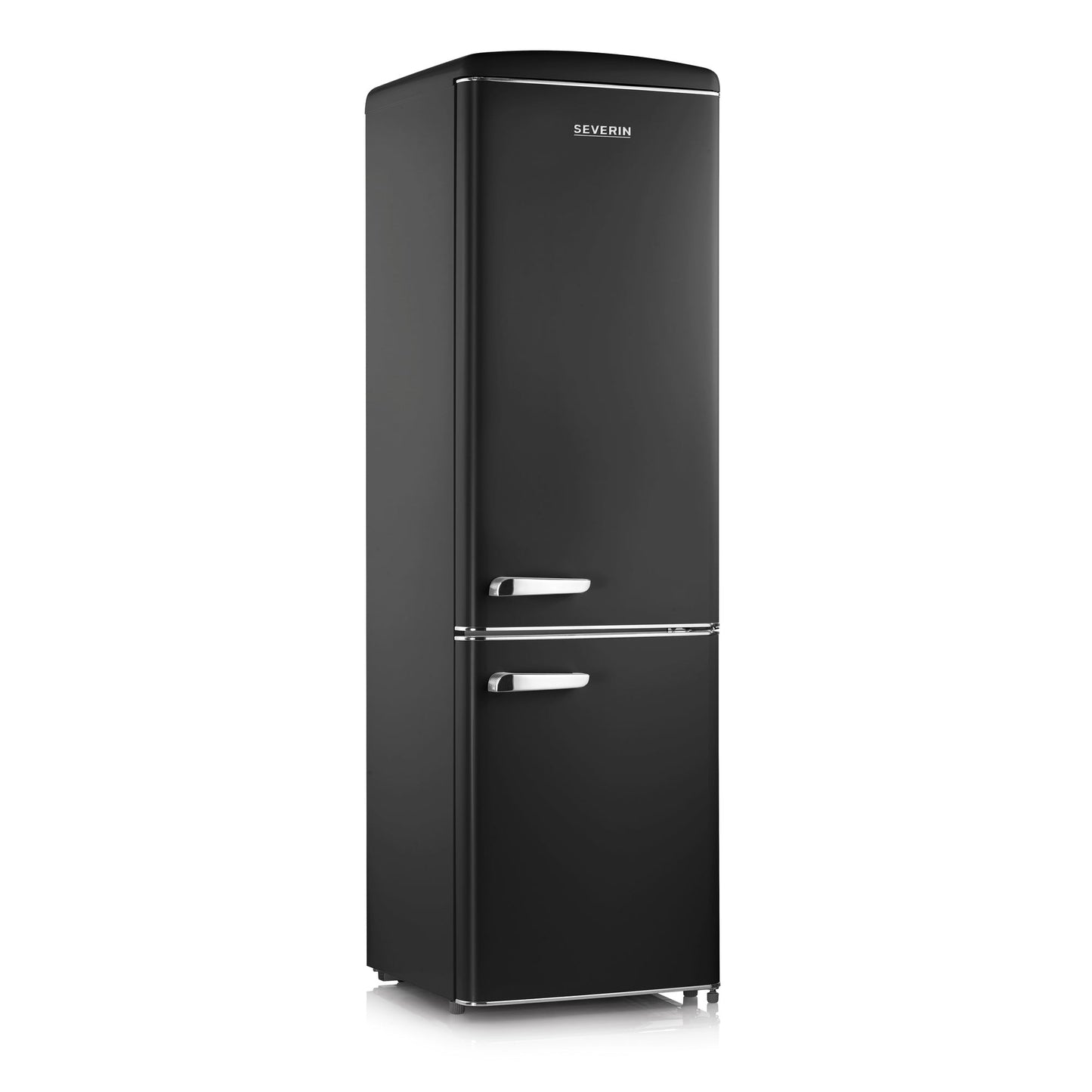SEVERIN Kühl-Gefrierkombination Retro 55 x 181 x 61,5 cm (B x H x T) 181l 63l D schwarz