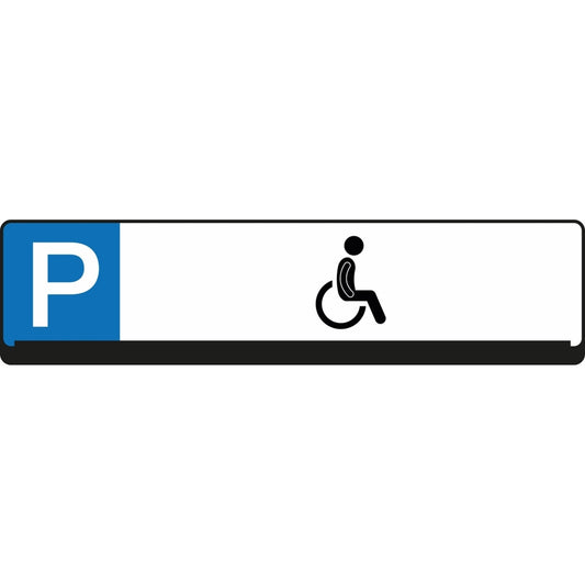 EICHNER Hinweisschild 53 x 14 cm (B x H) Parkplatz Rollstuhl Polypropylen