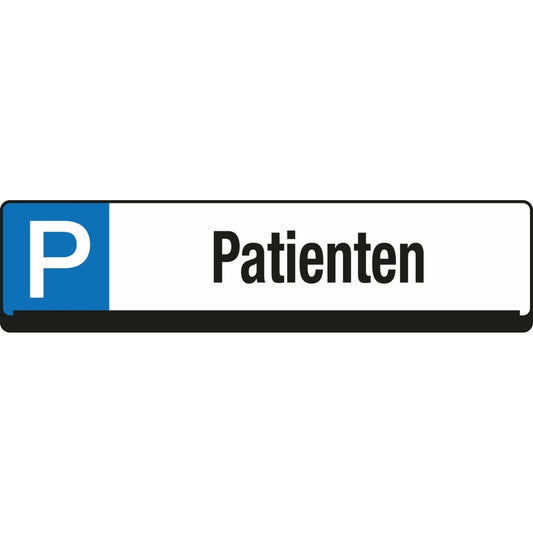 EICHNER Hinweisschild 53 x 14 cm (B x H) Patienten Parkplatz Polypropylen