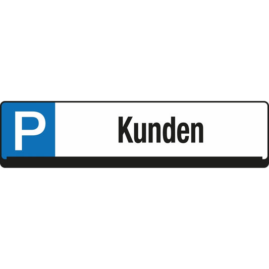EICHNER Hinweisschild 53 x 14 cm (B x H) Kunden Parkplatz Polypropylen