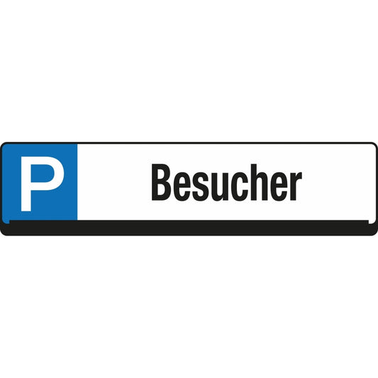 EICHNER Hinweisschild 53 x 14 cm (B x H) Besucher Parkplatz Polypropylen