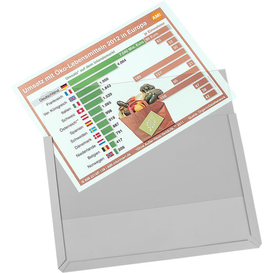 EICHNER Sichttasche DIN A4 quer Hart-PVC transparent 10 St./Pack.