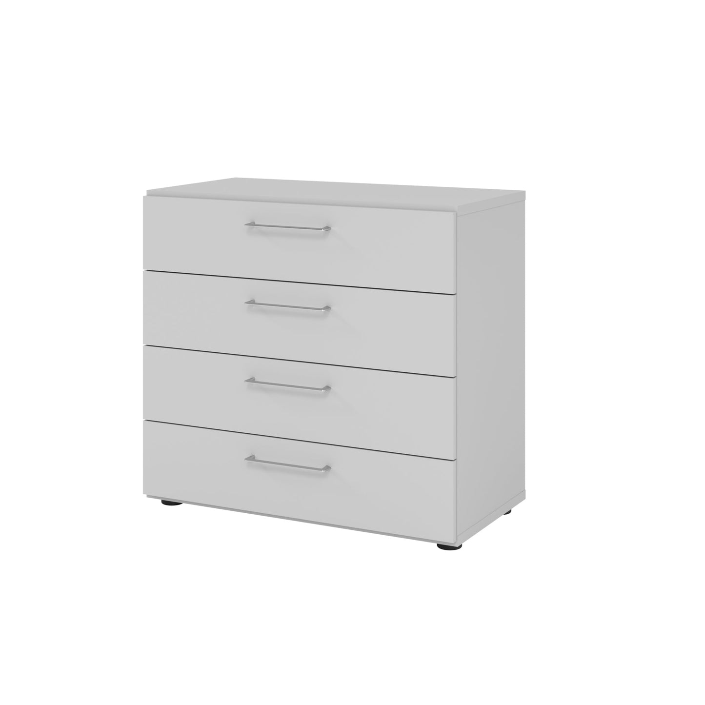 Hammerbacher Schubladenschrank V9 Advanced 800 x 748 x 417 mm (B x H x T) 4 Schubladen Spanplatten, folienummantelt Farbe der Front: grau Farbe des Korpus: grau
