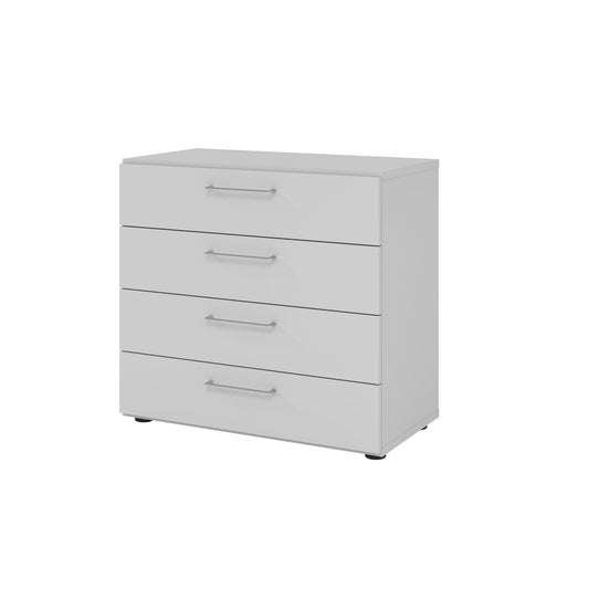 Hammerbacher Schubladenschrank V9 Advanced 800 x 748 x 417 mm (B x H x T) 4 Schubladen Spanplatten, folienummantelt Farbe der Front: grau Farbe des Korpus: grau