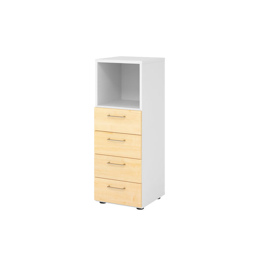 Hammerbacher Regalschrank V9 Advanced 400 x 1.100 x 417 mm (B x H x T) ohne Rollen Spanplatten, folienummantelt