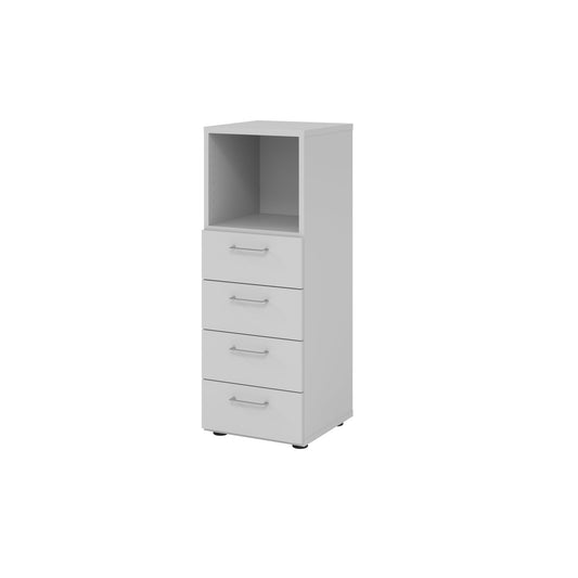 Hammerbacher Regalschrank V9 Advanced 400 x 1.100 x 417 mm (B x H x T) ohne Rollen Spanplatten, folienummantelt