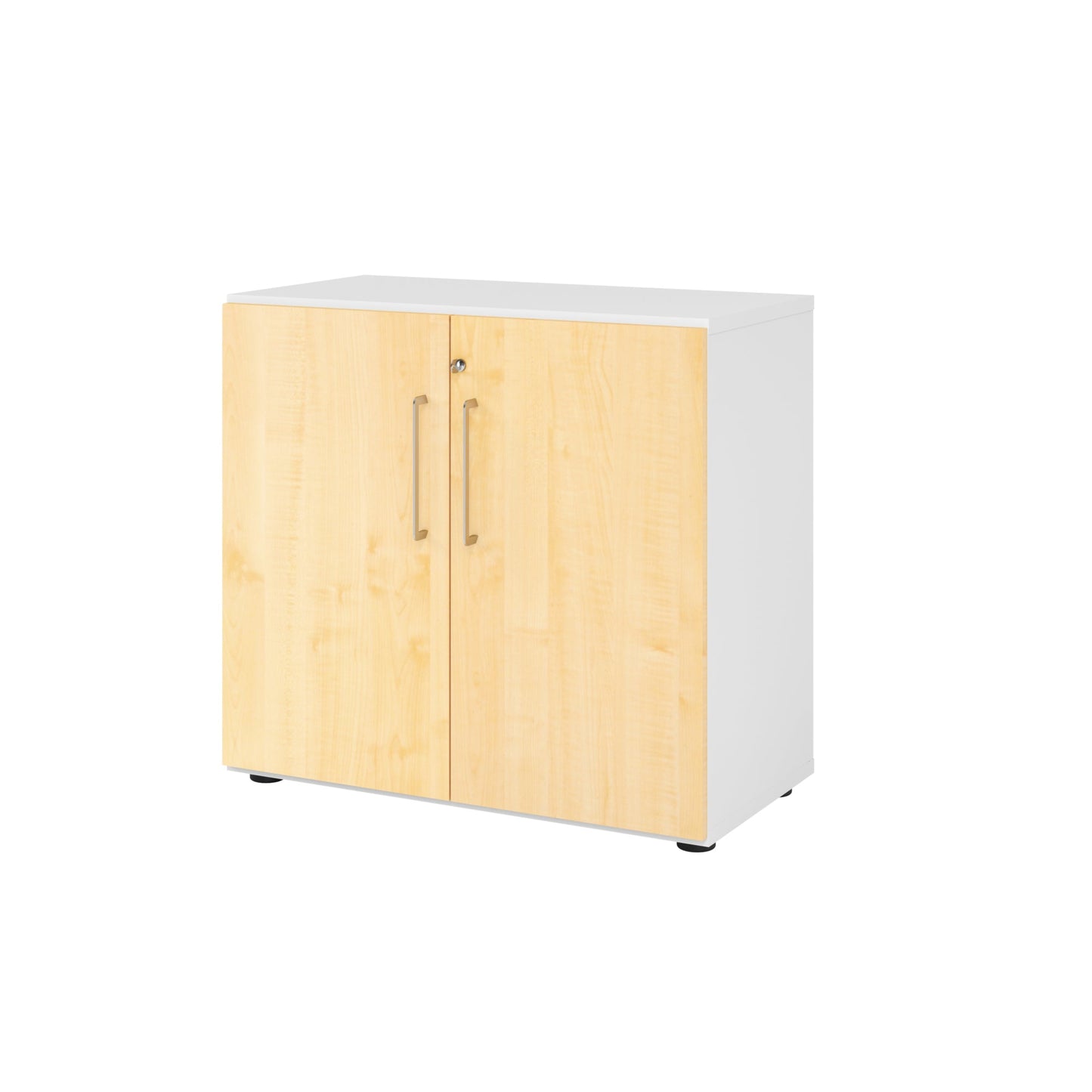 Hammerbacher Flügeltürenschrank V9 Advanced 80 x 748 x 417 mm (B x H x T) Spanplatten, folienummantelt Farbe der Front: ahorn Farbe des Korpus: weiß