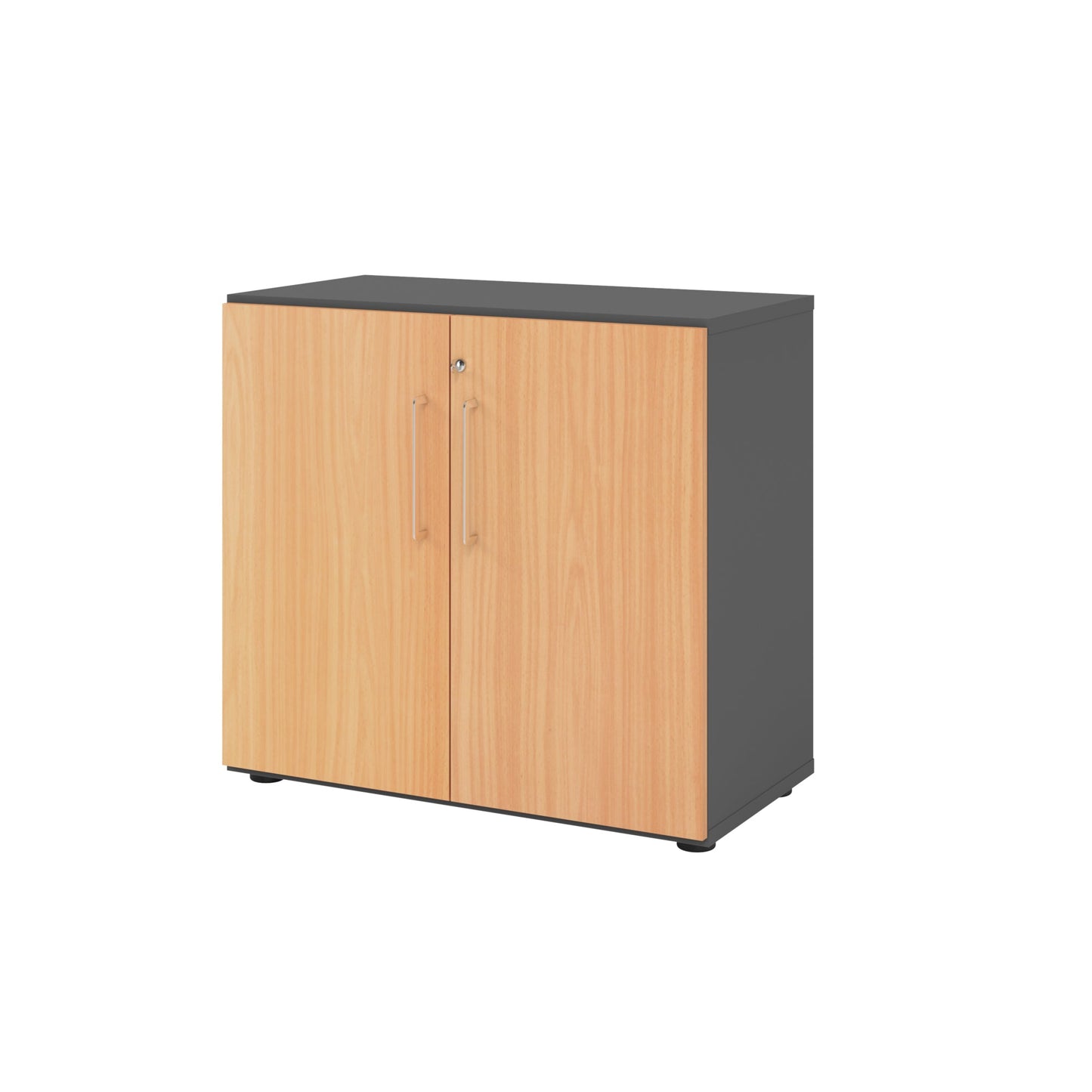 Hammerbacher Flügeltürenschrank V9 Advanced 80 x 748 x 417 mm (B x H x T) Spanplatten, folienummantelt Farbe der Front: buche Farbe des Korpus: graphit